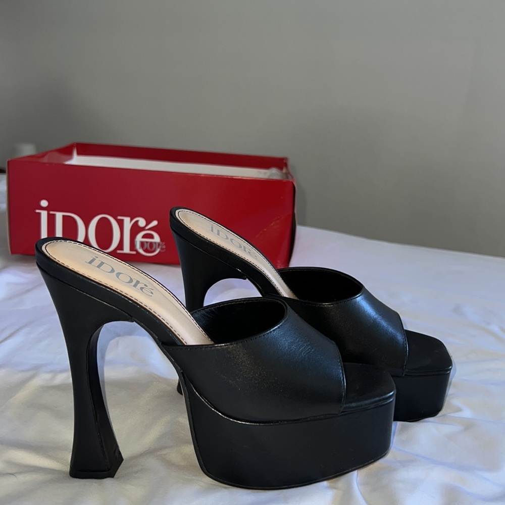Black Platform Heels - image 1